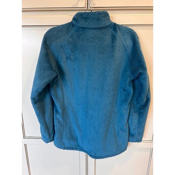 Marmot Blue Fuzzy Fleece Full Zip Jacket M 6-10 💸BOGO🎉 - Picture 3 of 5
